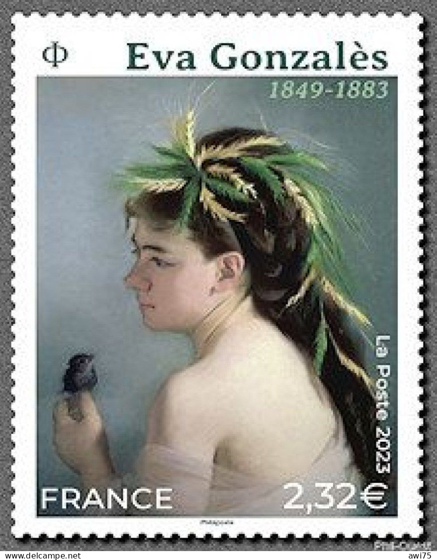 "Oeuvre D'Eva Gonzalès - Le Moineau" 2023 - 5674 - Nuovi