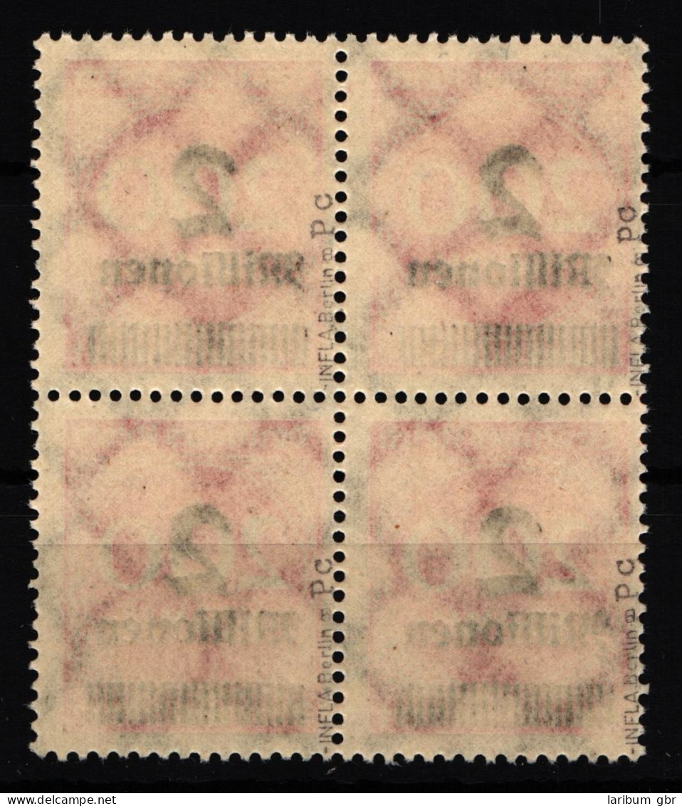 Deutsches Reich 309APc Postfrisch 4er Block, Tiefst Geprüft Infla Berlin #HI694 - Altri & Non Classificati