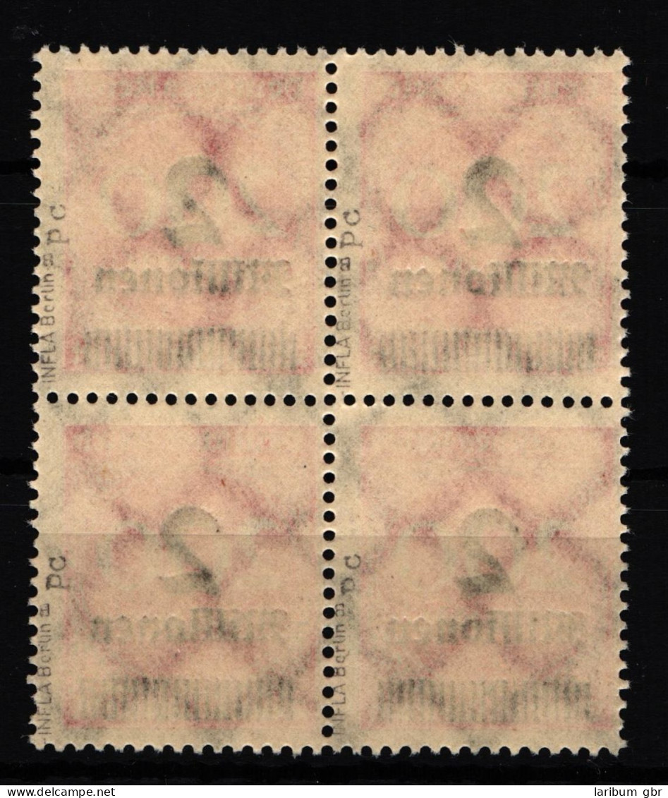 Deutsches Reich 309APc Postfrisch 4er Block, Tiefst Geprüft Infla Berlin #HI691 - Altri & Non Classificati