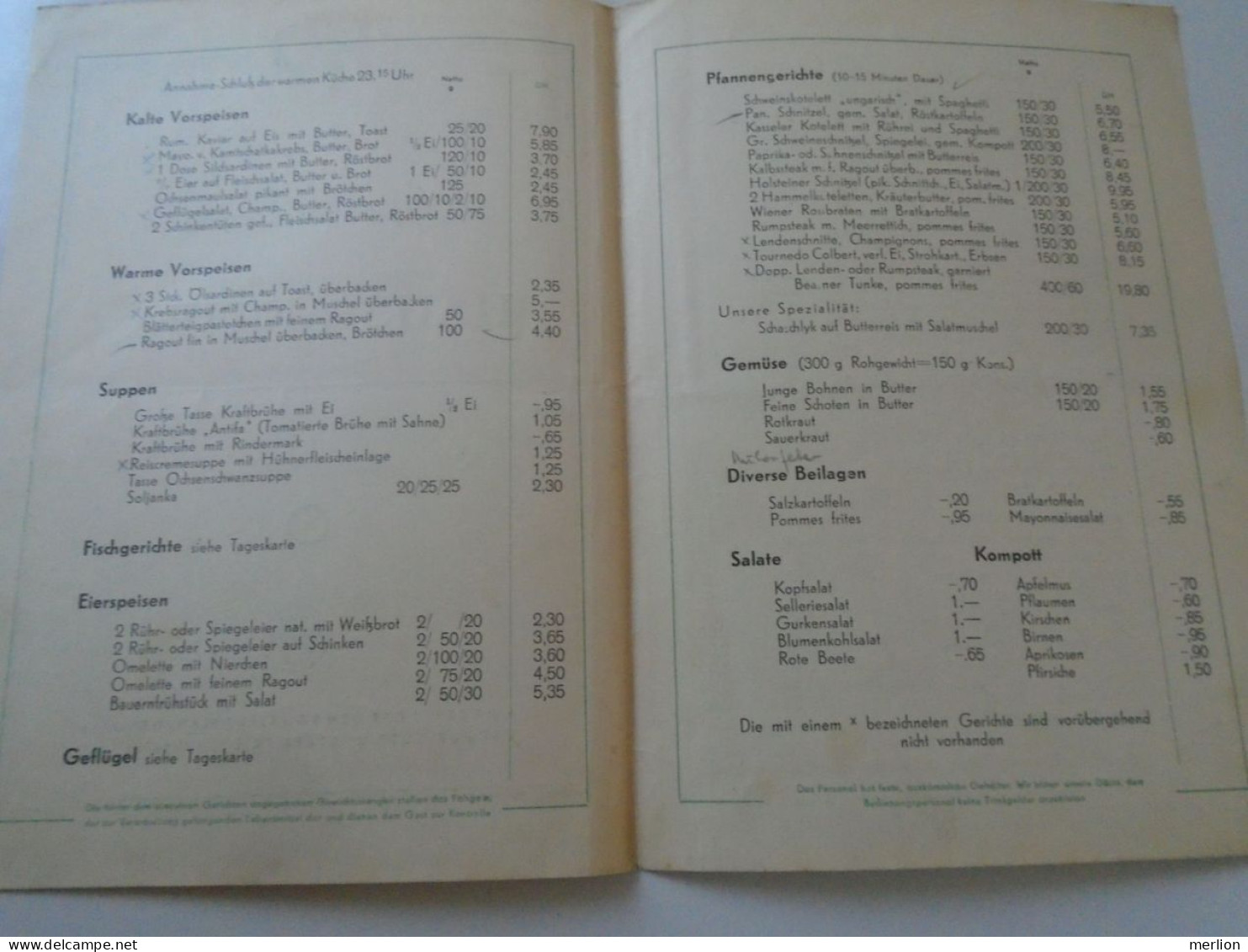 D202245 Menu Speisenkarte  Und Tageskarte  HO Gaststätte Haus ANTIFA   LEIPZIG  -DDR Germany   1954 - Menus