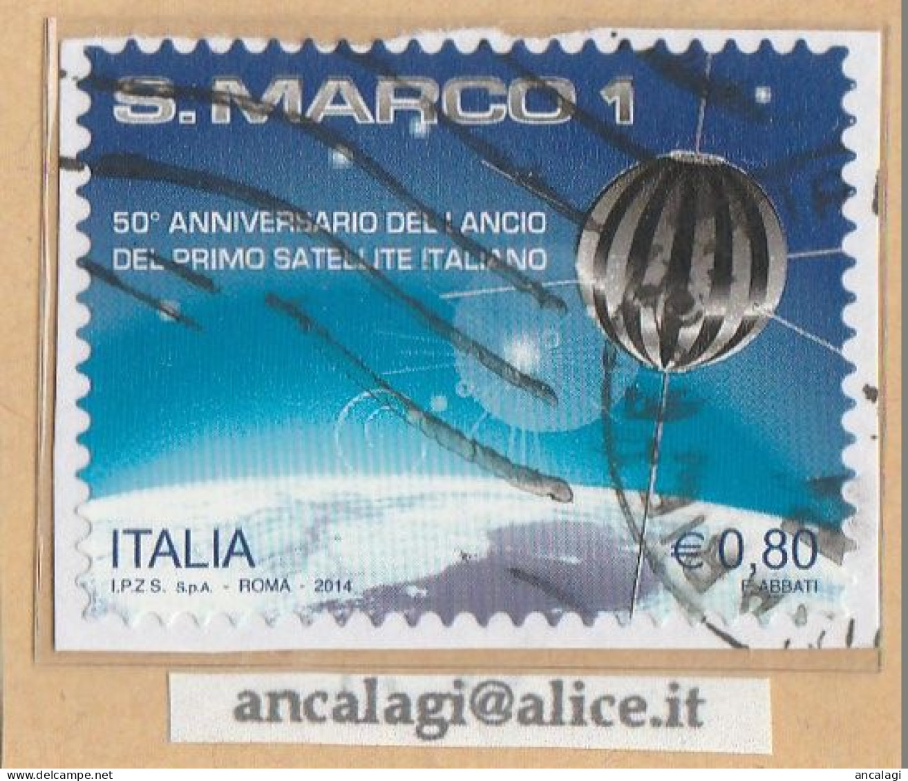 USATI ITALIA 2014 - Ref.1280A "SATELLITE SAN MARCO 1" 1 Val. - - 2011-20: Used