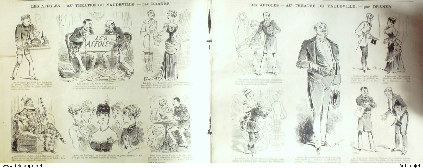 La Caricature 1883 N°201 Modes Robida Vaudeville Draner Loys Trock - Tijdschriften - Voor 1900