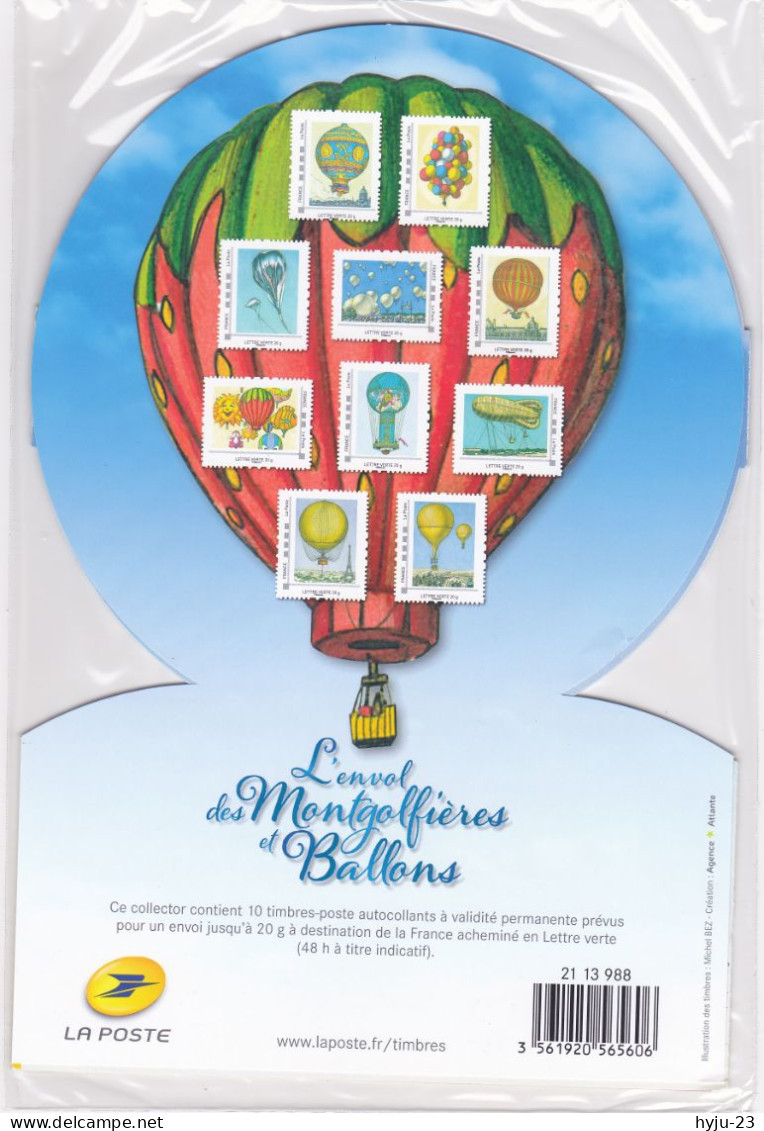 Collector La Poste N° 230 Le Timbre Fête L'air : Mongolfières Et Ballons 2013 (sous Blister D'origine) - Collectors