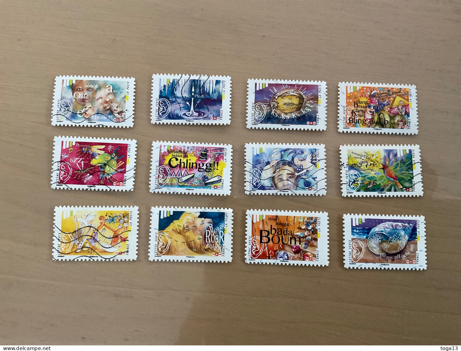 2016, Série Complète Y&T 1232/1243 (ADH13) - Used Stamps