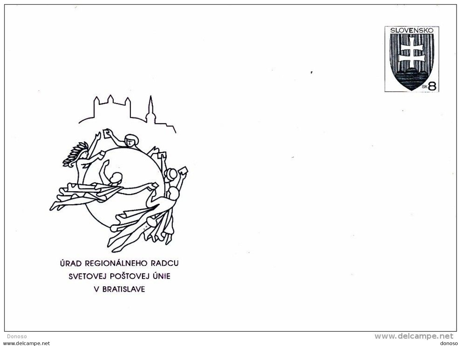 SLOVAQUIE Entier Postal Enveloppe Illustrée - Briefe