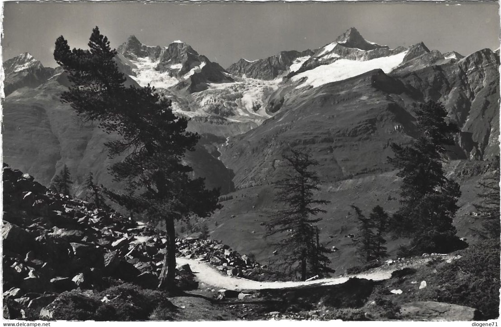 Zermatt Am Weg Von Riffelalpnach Findelen 1949 - Zermatt