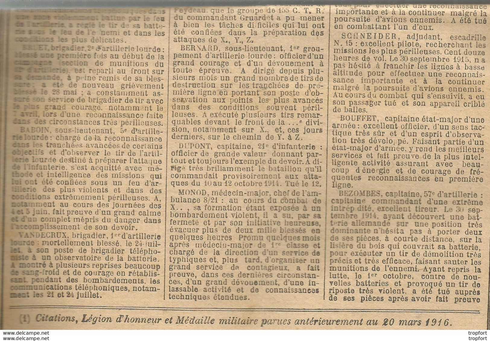 TH / Rare Journal BULLETIN DES ARMEES CITATIONS N°186 WW1 16 Pages MILITAIRES Citation 1914 1918 Guerre Bléssés - Testi Generali