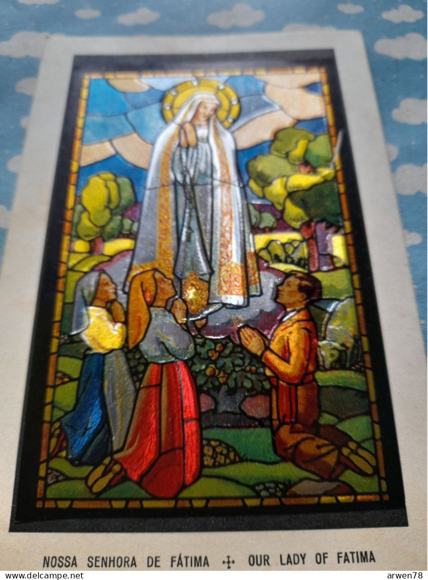 PORTUGAL Nossa Senhora  Our Lady Notre Dame De FATIMA Carte Aluminium - Santos