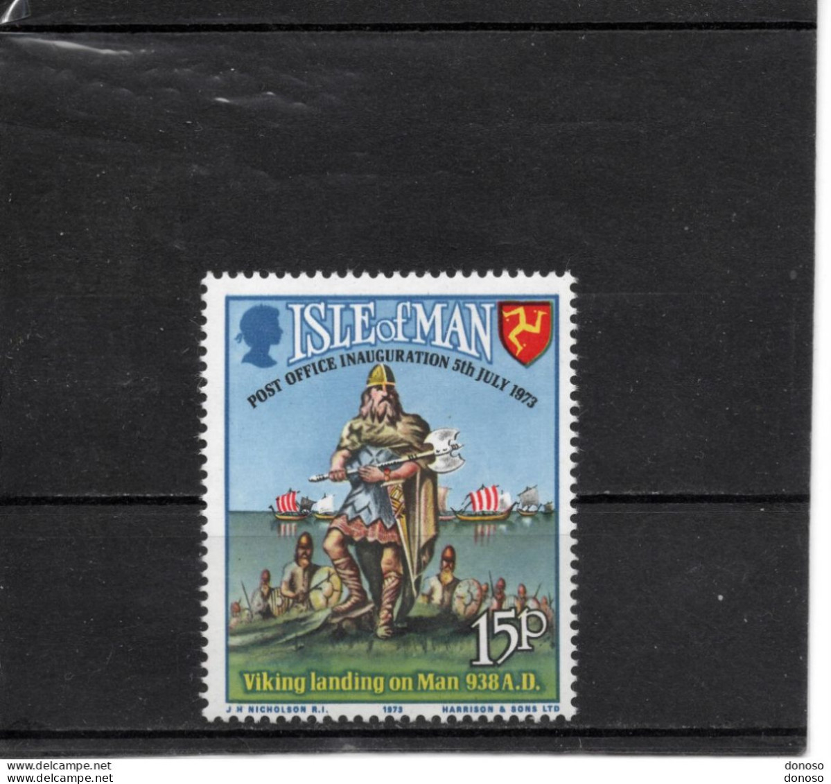 MAN 1973 Indépendance Postale, Viking Yvert 1 NEUF** MNH - Man (Insel)