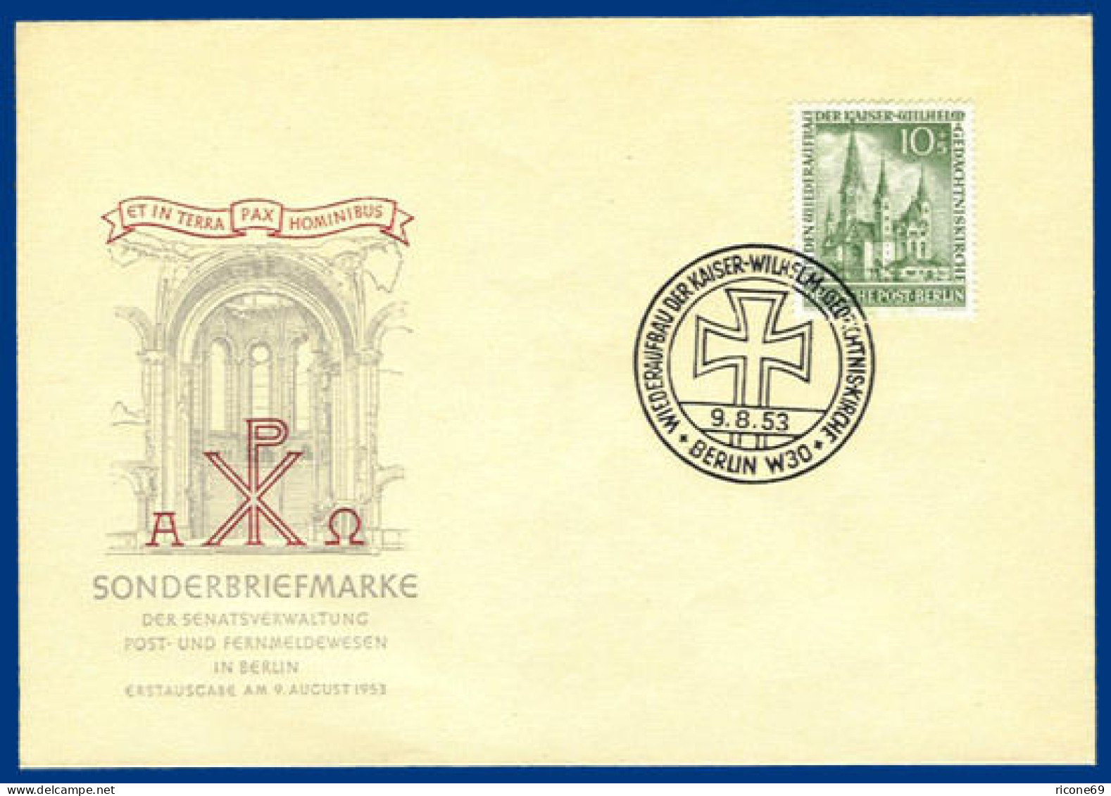 Berlin FDC Mi.107 #S108 - Briefe U. Dokumente