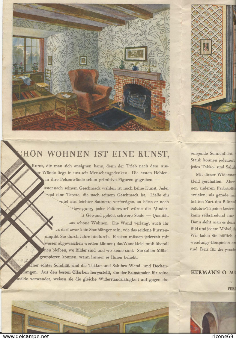 DR 1926, Illustrierte Werbung Reklame Falt Drucksache V. Hamburg. #S394 - Briefe U. Dokumente