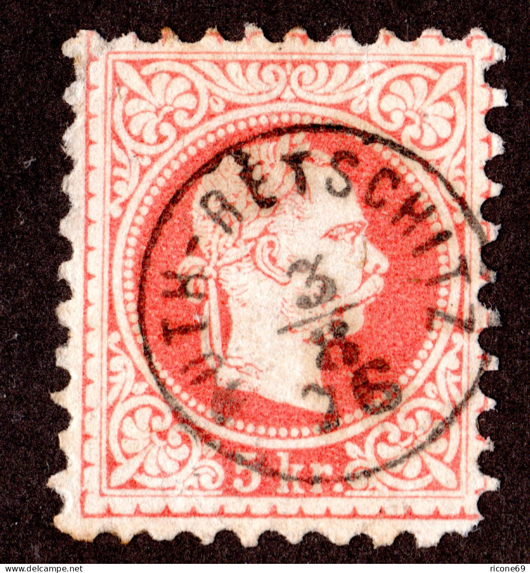 Österreich, 5 Kr. M. Zentr. Böhmen-Fingerhutstpl. ROTH-RETSCHITZ - Briefe U. Dokumente