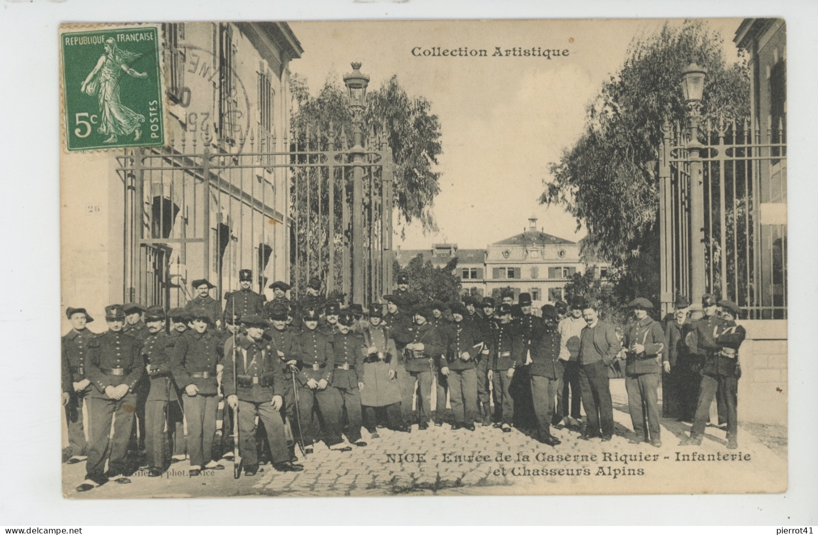 NICE - Entrée De La Caserne RIQUIER - Infanterie Et Chasseurs Alpins - Autres & Non Classés