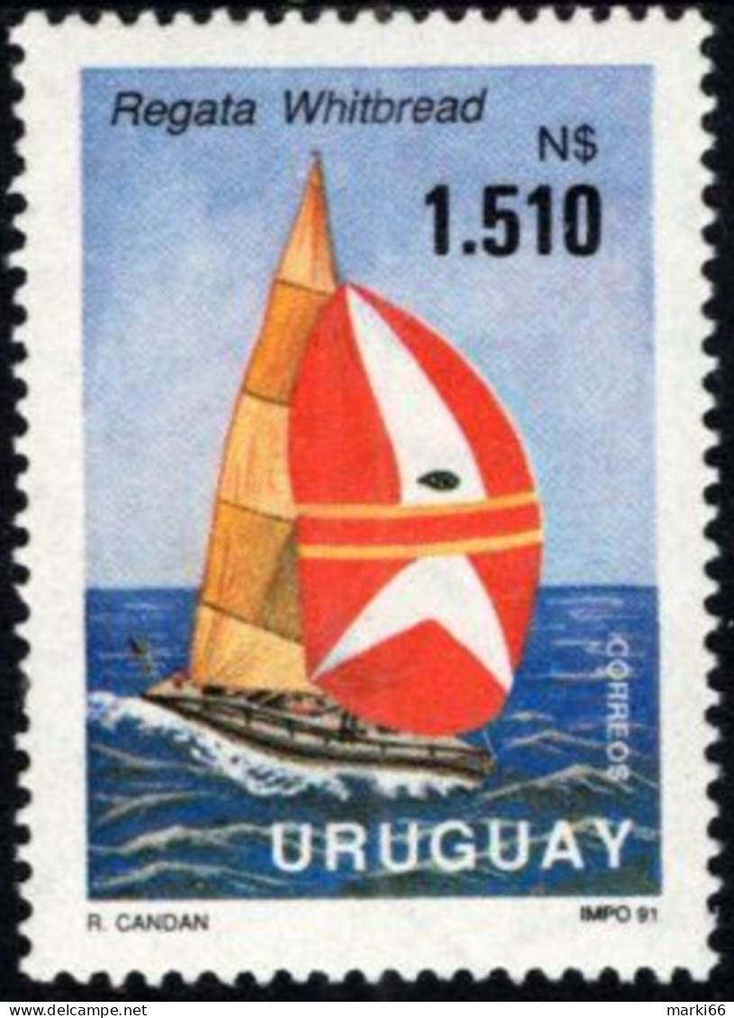 Uruguay - 1991 - Whitbread Yacht Race - Mint Stamp - Uruguay