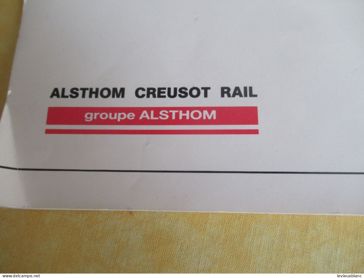 Calendrier ALSTHOM CREUSOT RAIL/ 150éme Anniversaire De La 1ére Locomotive Construite Au CREUSOT/CGE/ 1988        TRA188 - Eisenbahnverkehr