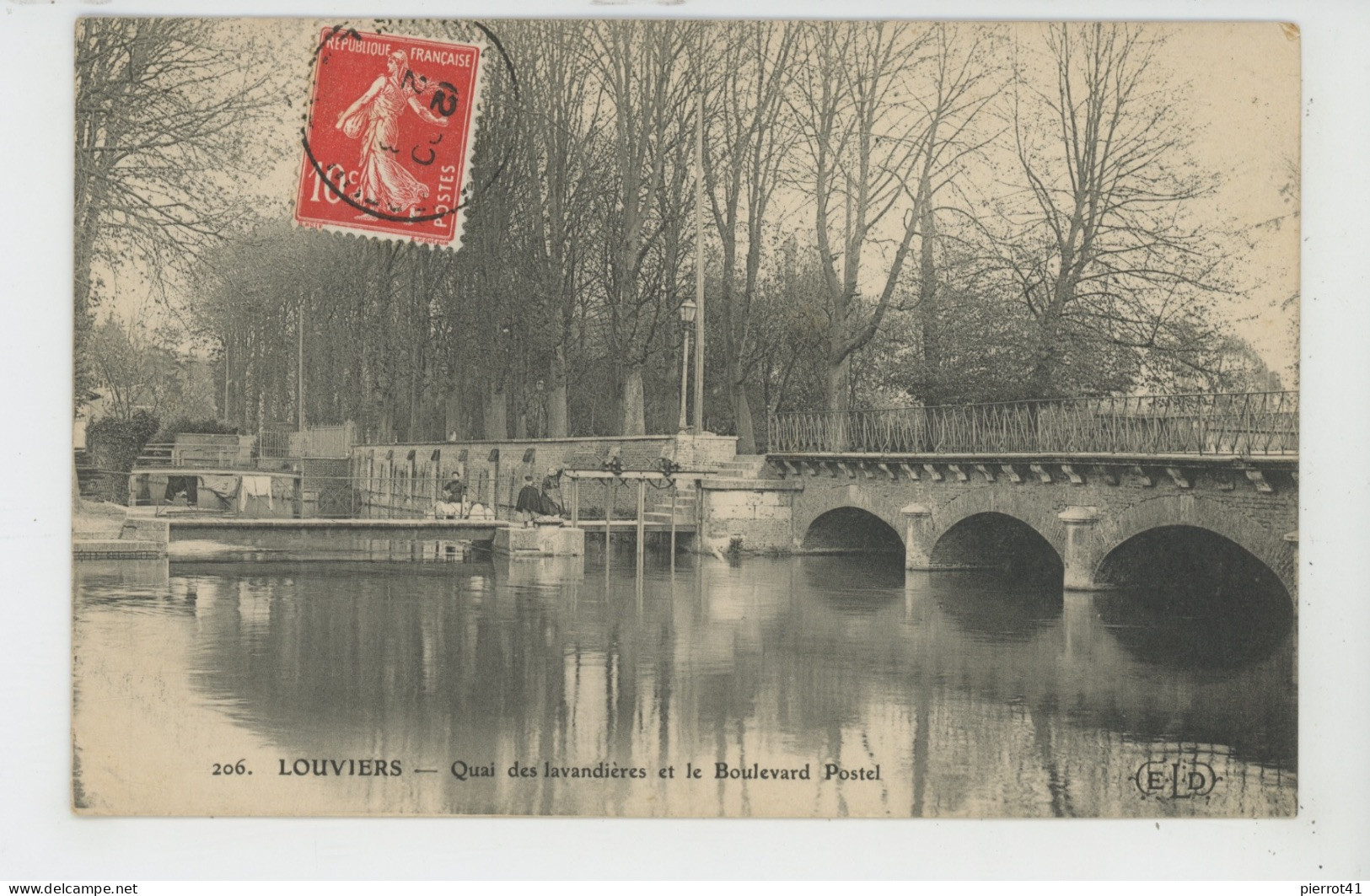 LOUVIERS - Quai Des Lavandières Et Le Boulevard Postel - Louviers