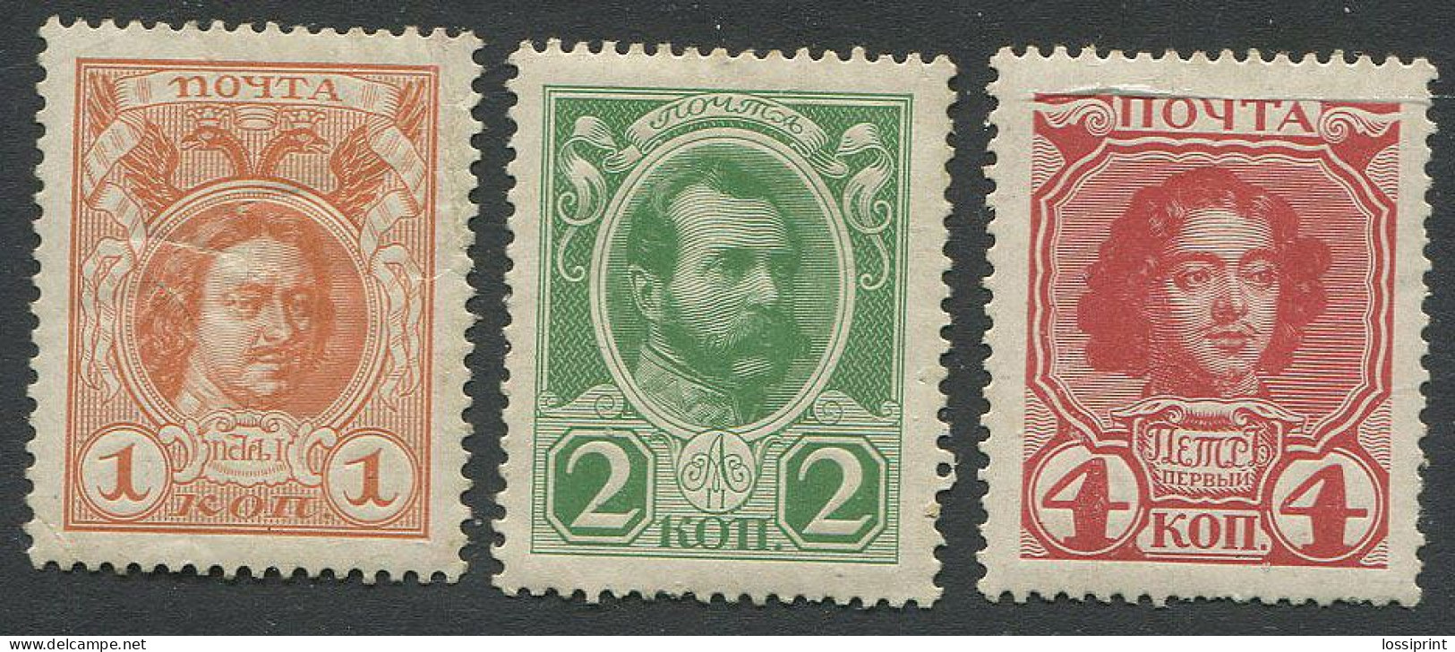 Russia:Unused Stamps Russian Czars, 1913, MNH - Unused Stamps