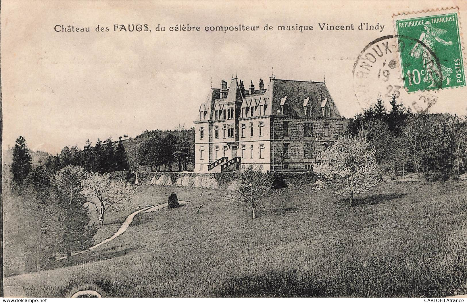 ARDECHE BOFFRES Chateau Des FAUGS Du Célèbre Compositeur Vincent D'Indy - Other & Unclassified