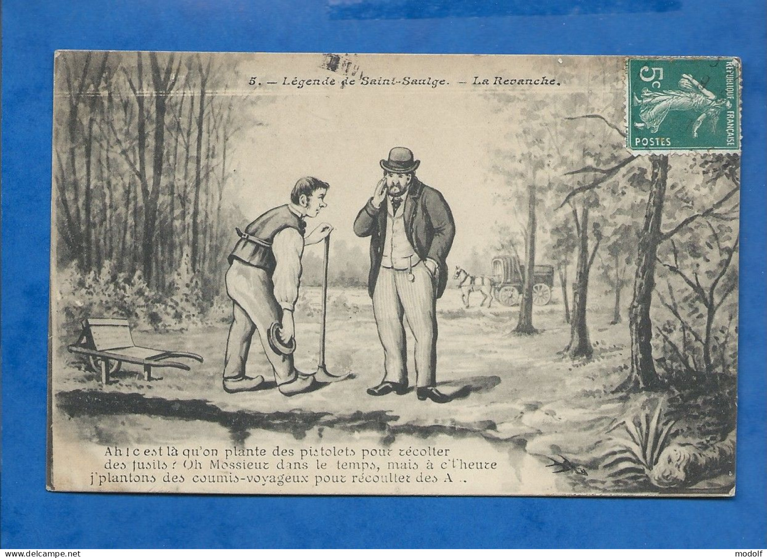 CPA - Humour - Légende De Saint-Saulge - La Revanche - Illustration - Circulée En 1910 - Humour