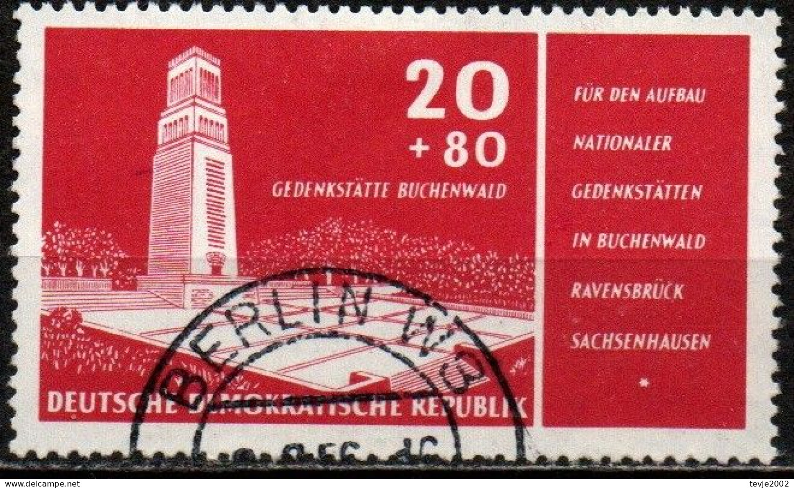 DDR 1956 - Mi.Nr. 538 IV - Gestempelt Used - Plattenfehler - Abarten Und Kuriositäten