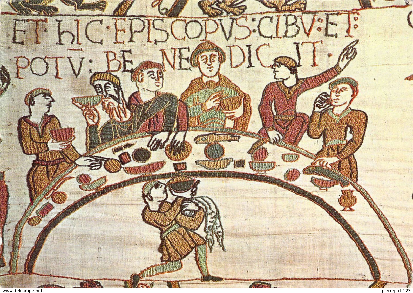 14 - Bayeux - Telle Du Conquest Dite Tapisserie De La Reine Mathilde - L'evêque Odon Bénit Le Repas - Bayeux