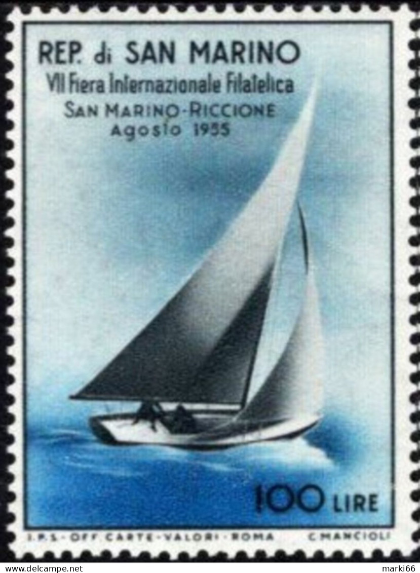 San Marino - 1955 - VII International Philatelic Fair In Riccione - Mint Stamp - Nuovi