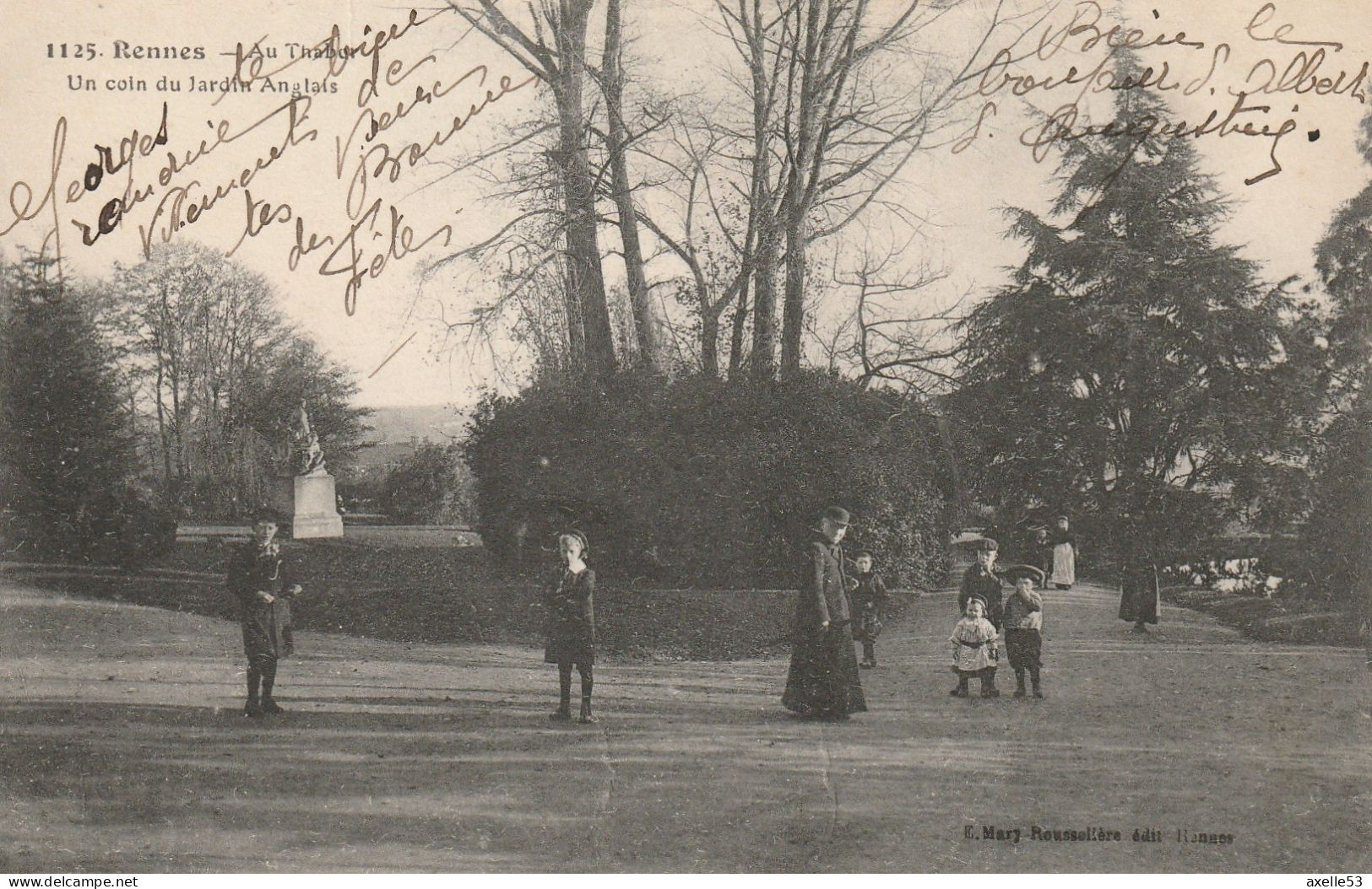 Rennes 35 (10234) Au Thabor, Un Coin Du Jardin Anglais, Rare - Rennes