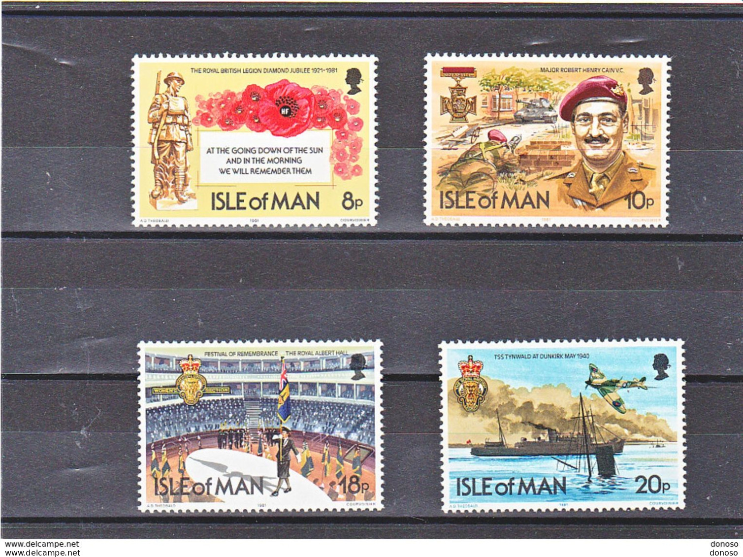 MAN 1981 LÉGION ROYALE Yvert 192-195 NEUF** MNH Cote 2,75 Euros - Isle Of Man