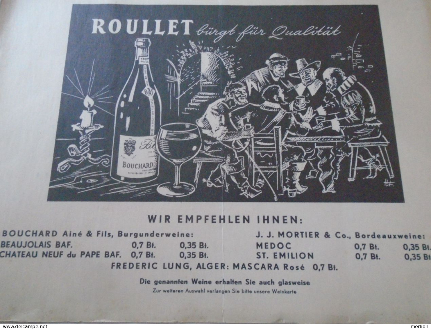 D202252  Menu Speisenkarte Rotisserie Coq D'or  Carlton - Hotel Capricorno  WIEN  I. Führichgasse 1 Österreich Ca 1960's - Menükarten