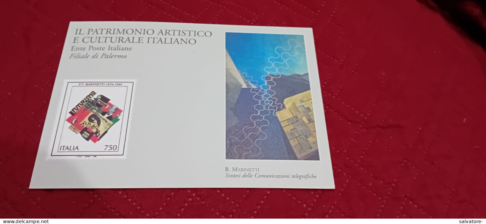CARTOLINA IL PATRIMONIO ARTISTICO E CULTURALE ITALIANO- ENTE POSTE ITALIANE - Poste & Facteurs