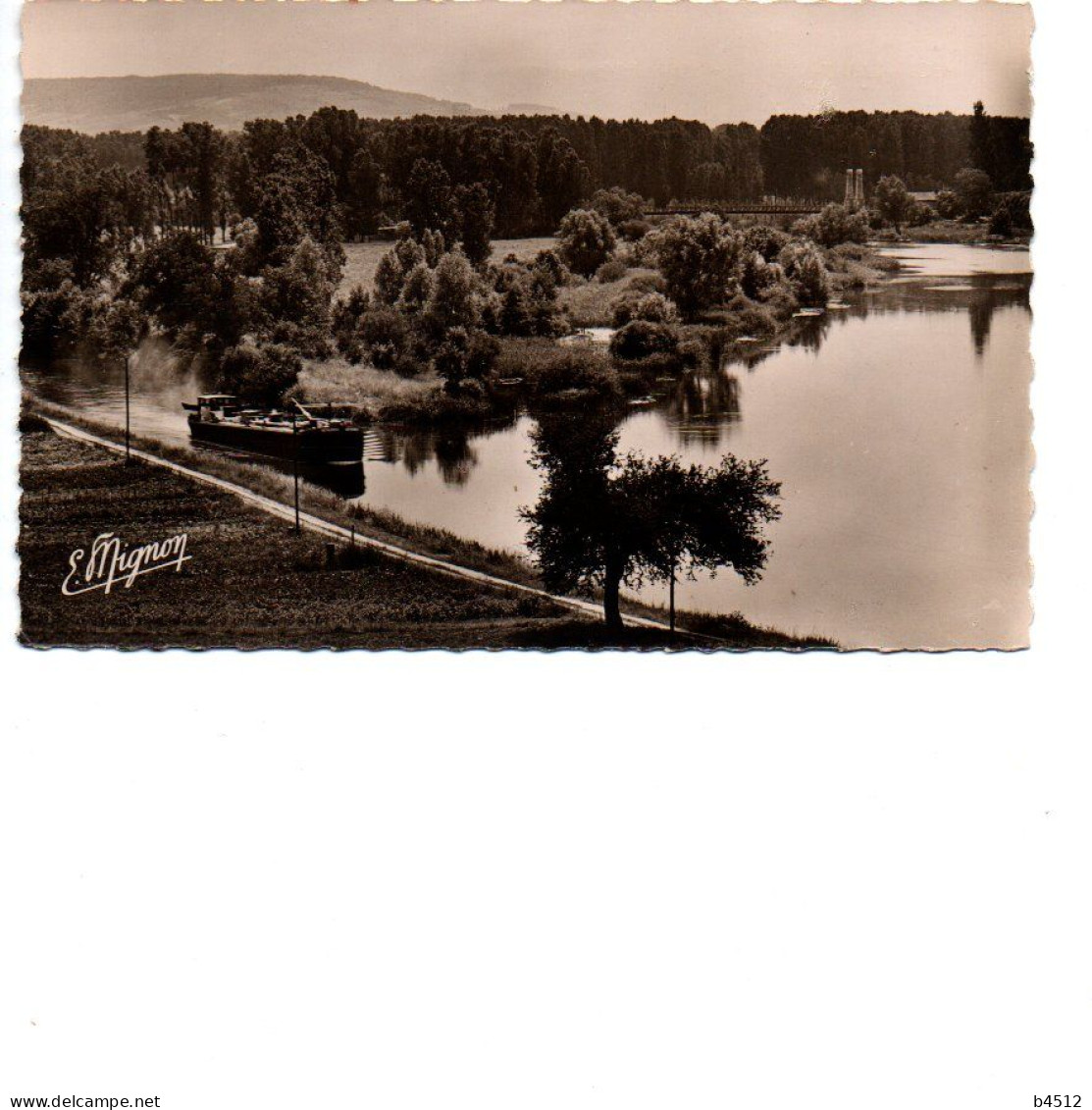 89 SAINT AUBIN Sur YONNE La Pointe Du Canal , Péniche , Navigation Fluviale , Canaux , édition Mignon - Autres & Non Classés