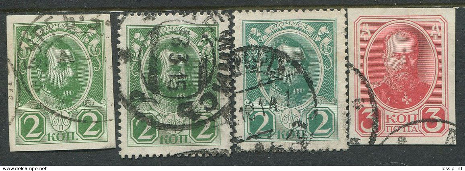 Russia:Used Stamps Russian Czars Different Colours Etc, 1913 - Usati