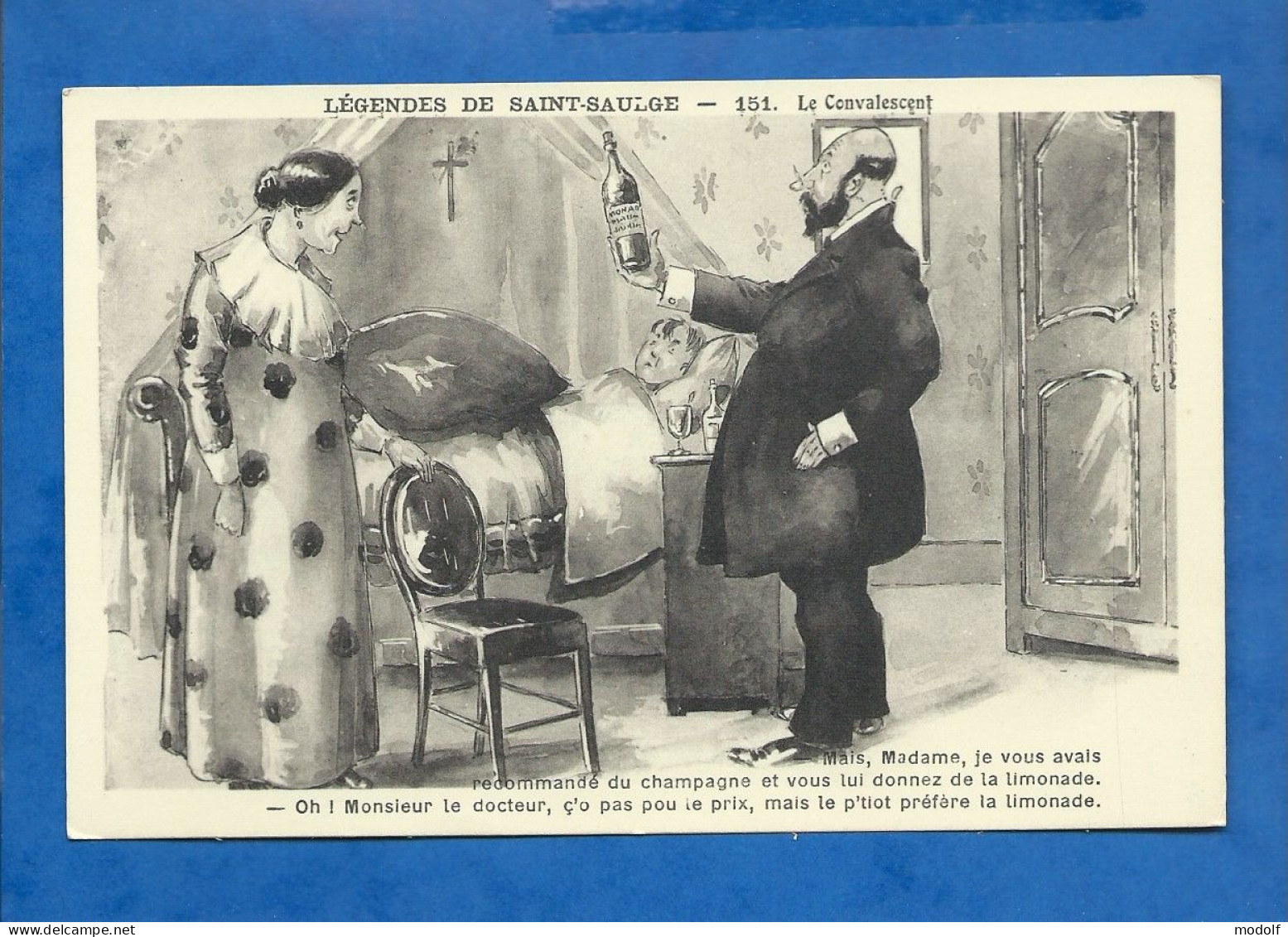 CPA - Humour - Légendes De Saint-Saulge - Le Convalescent - Illustration - Circulée En 1910 - Humor