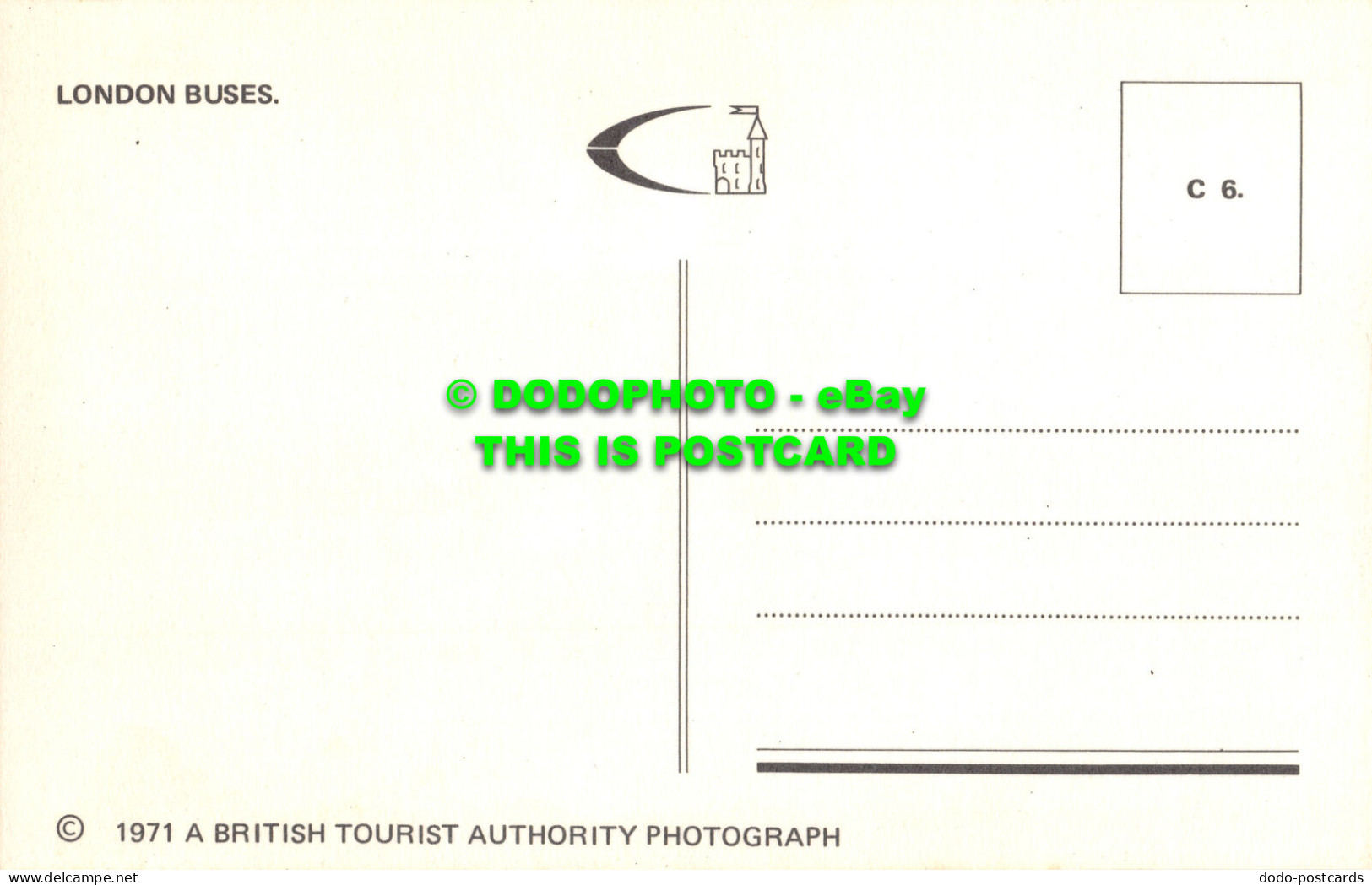 R527797 London Buses. 1971. British Tourist Authority Photograph. C6 - Autres & Non Classés