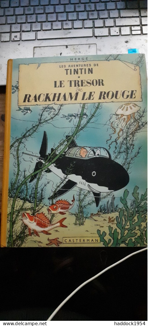 Le Trèsor De Rackham Le Rouge Les Aventures De TINTIN HERGE Casterman 1958 - Tintin