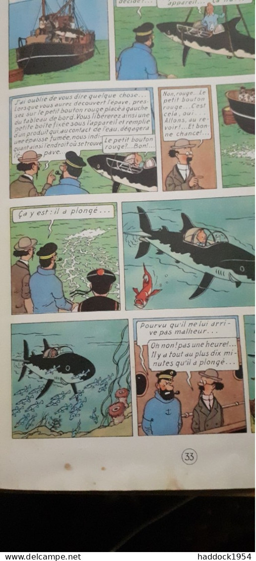 le trèsor de rackham le rouge les aventures de TINTIN HERGE casterman 1958