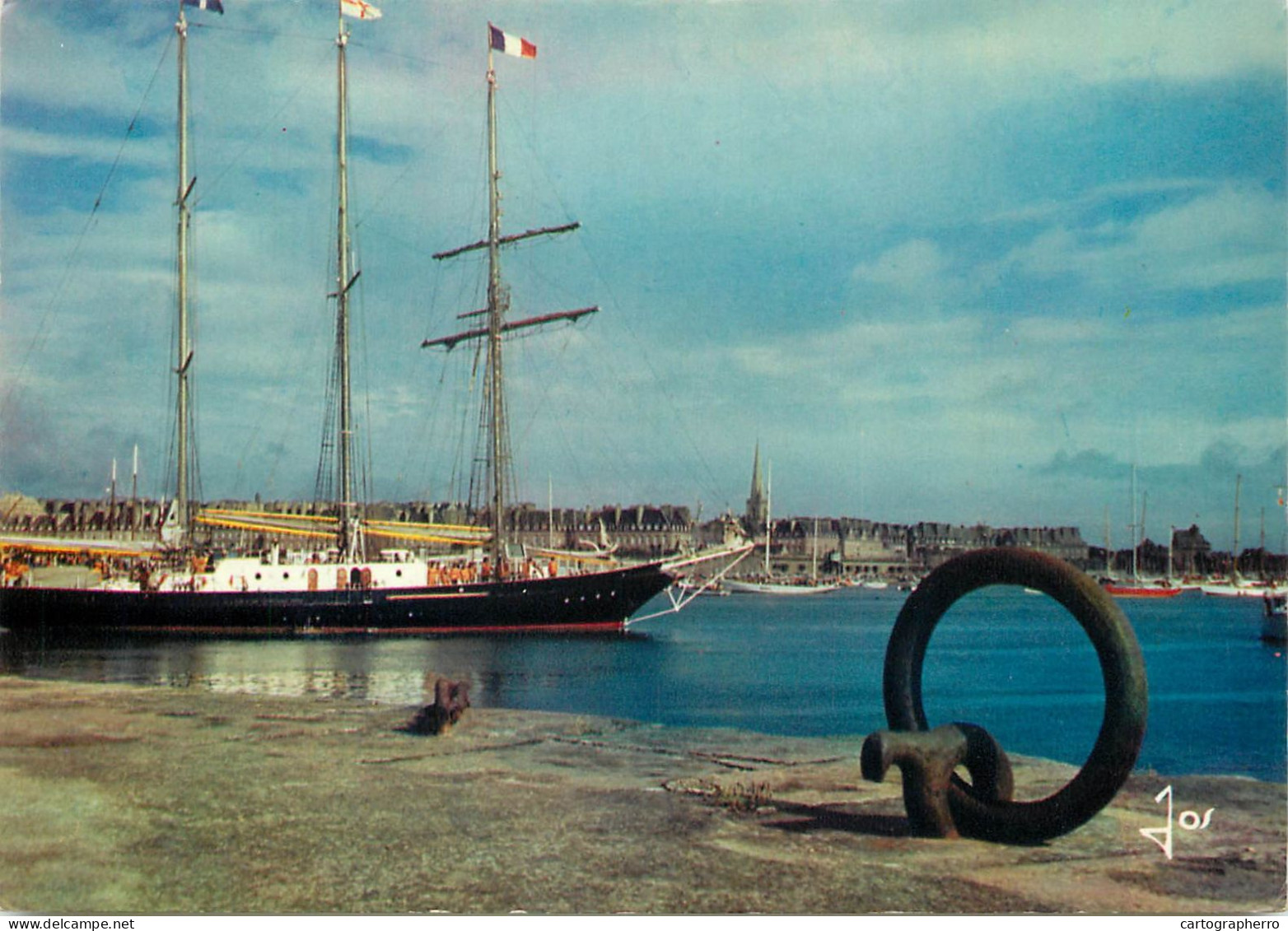 Navigation Sailing Vessels & Boats Themed Postcard Saint Malo - Segelboote