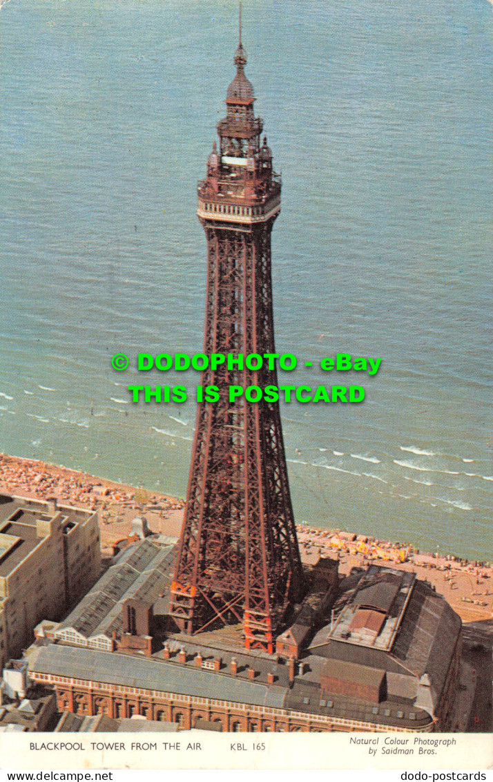 R527818 Blackpool Tower From The Air. KBL 165. Saidman Bros. 1969. Jarrold - World