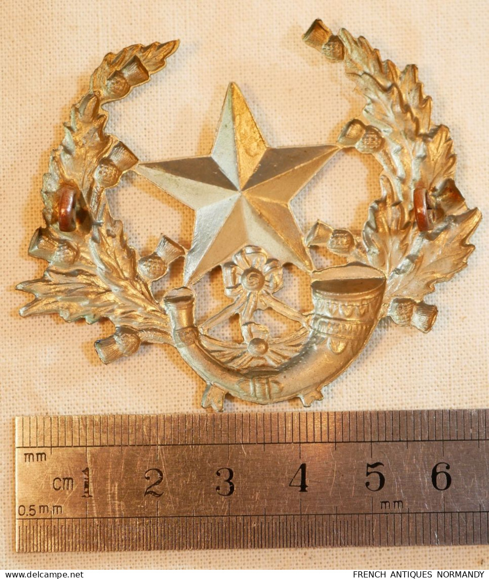 DDAY44 - Authentique CAP BADGE BRITANNIQUE The Cameronians Scottish Rifles NORMANDIE 1944 - Heer