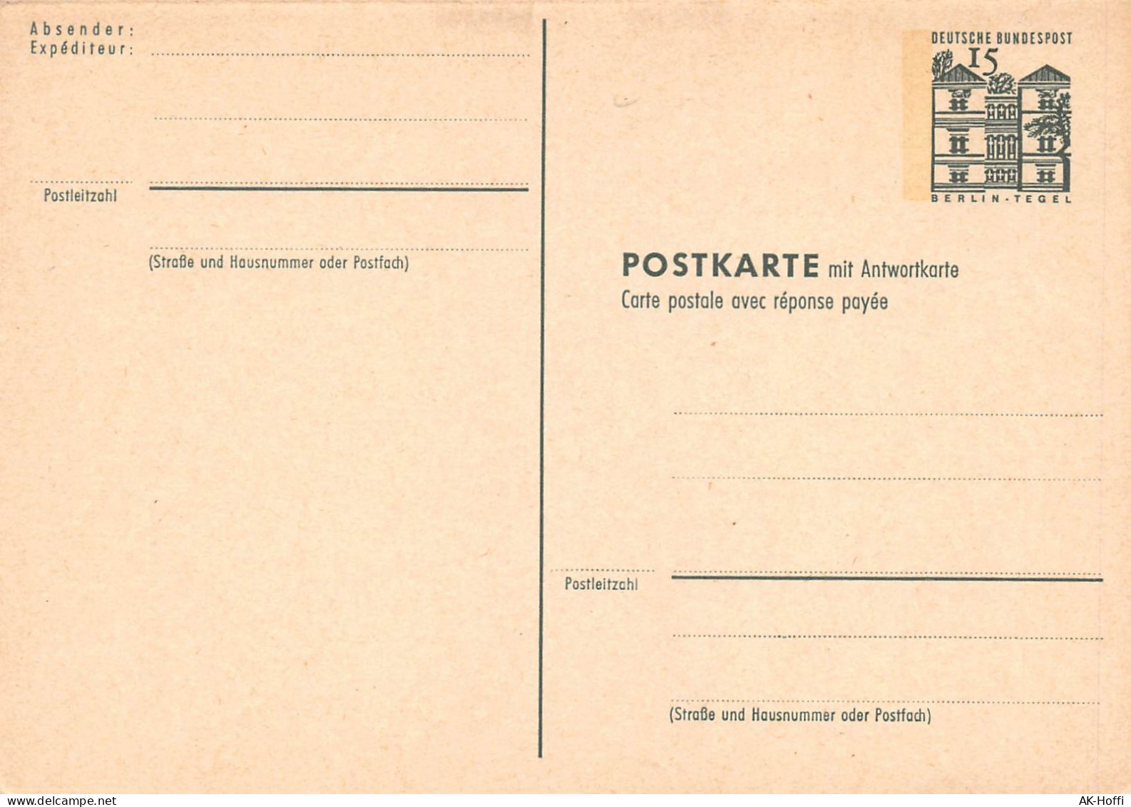 BUND Ganzsache Mit Antwortkarte Ungelaufen MiNr. P 84 - Postcards - Mint