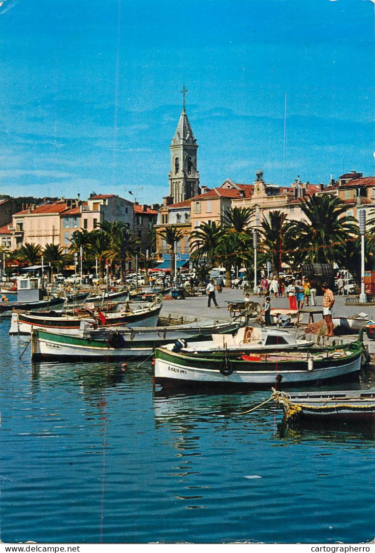 Navigation Sailing Vessels & Boats Themed Postcard Var Sanary Sur Mer Harbour - Segelboote