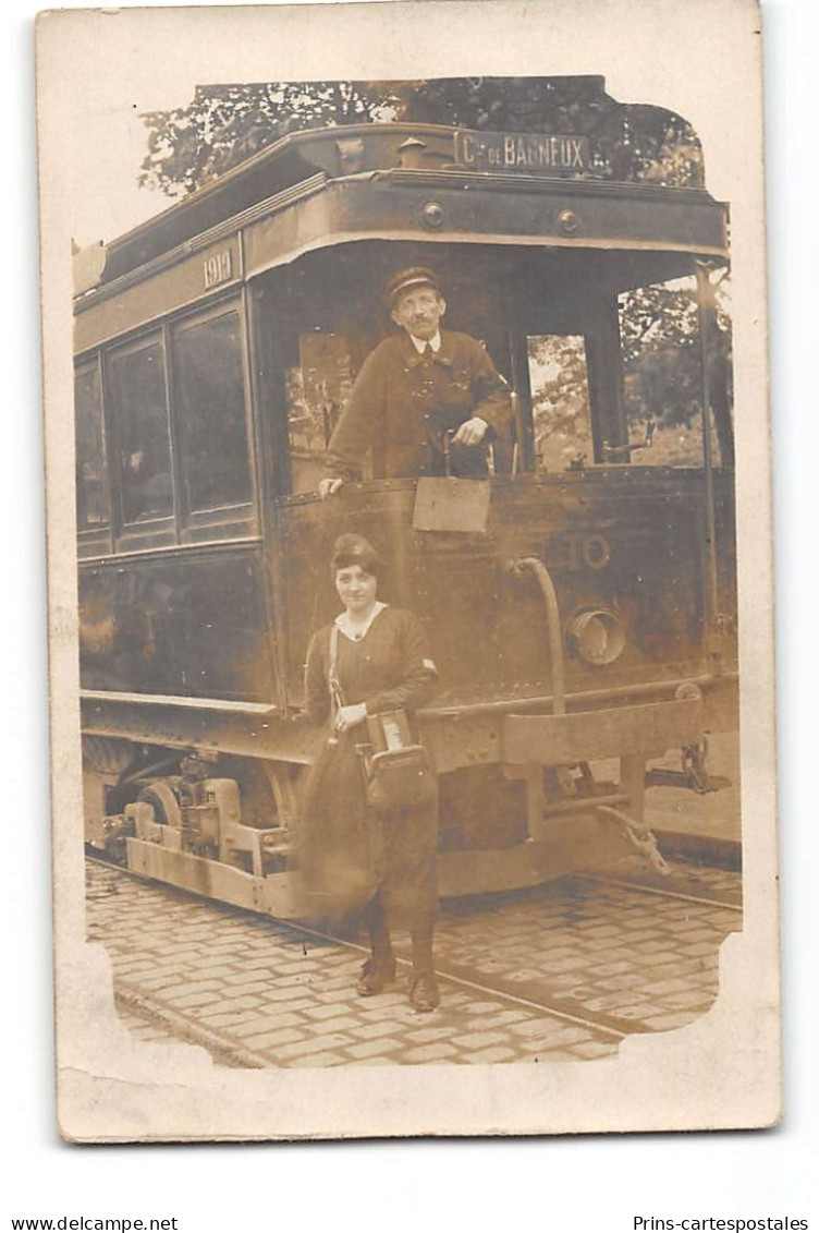 CPA 92 Bagneux Carte Photo Le Tramway - Bagneux