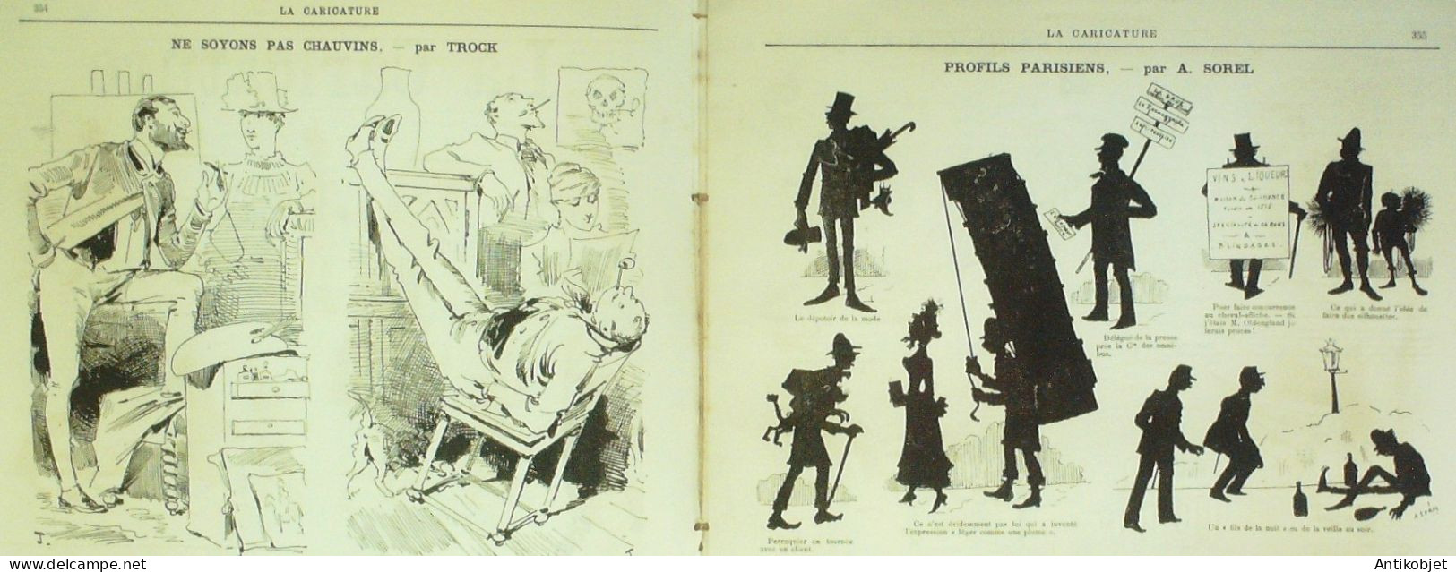 La Caricature 1883 N°202 Saint-Cyprinen Qui Perd Son Casoar Draner Sorel Trock - Magazines - Before 1900