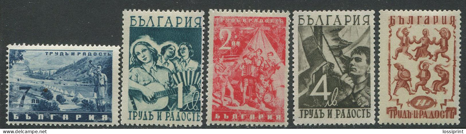 Bulgaria:Unused Stamps Serie Work And Joy 1942, MNH - Neufs