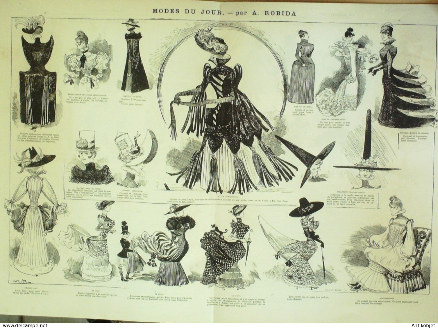 La Caricature 1883 N°204 Colonnel Ramollot Draner Modes Robida Boniface Sorel - Revues Anciennes - Avant 1900