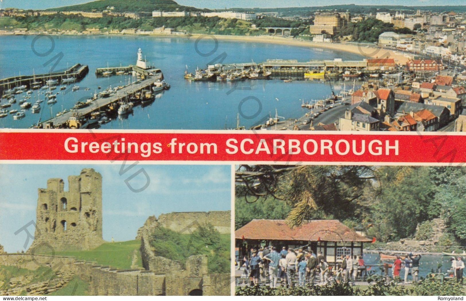 CARTOLINA  C9 SCARBOROUGH,YORKSHIRE,INGHILTERRA,REGNO UNITO-GREETINGS FROM SCARBOROUGH-VIAGGIATA 1981 - Scarborough