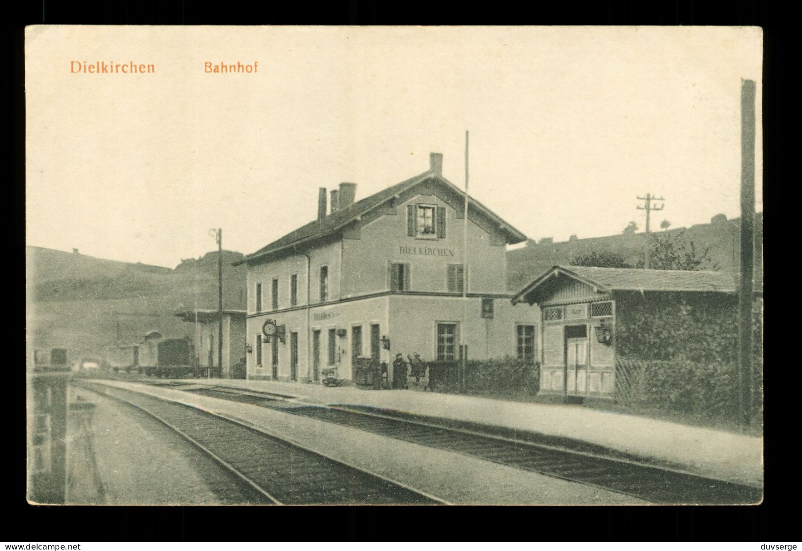 Allemagne Deutschland Dielkirchen Bahnof Chemin De Fer Eisenbahn Train - Stazioni Con Treni