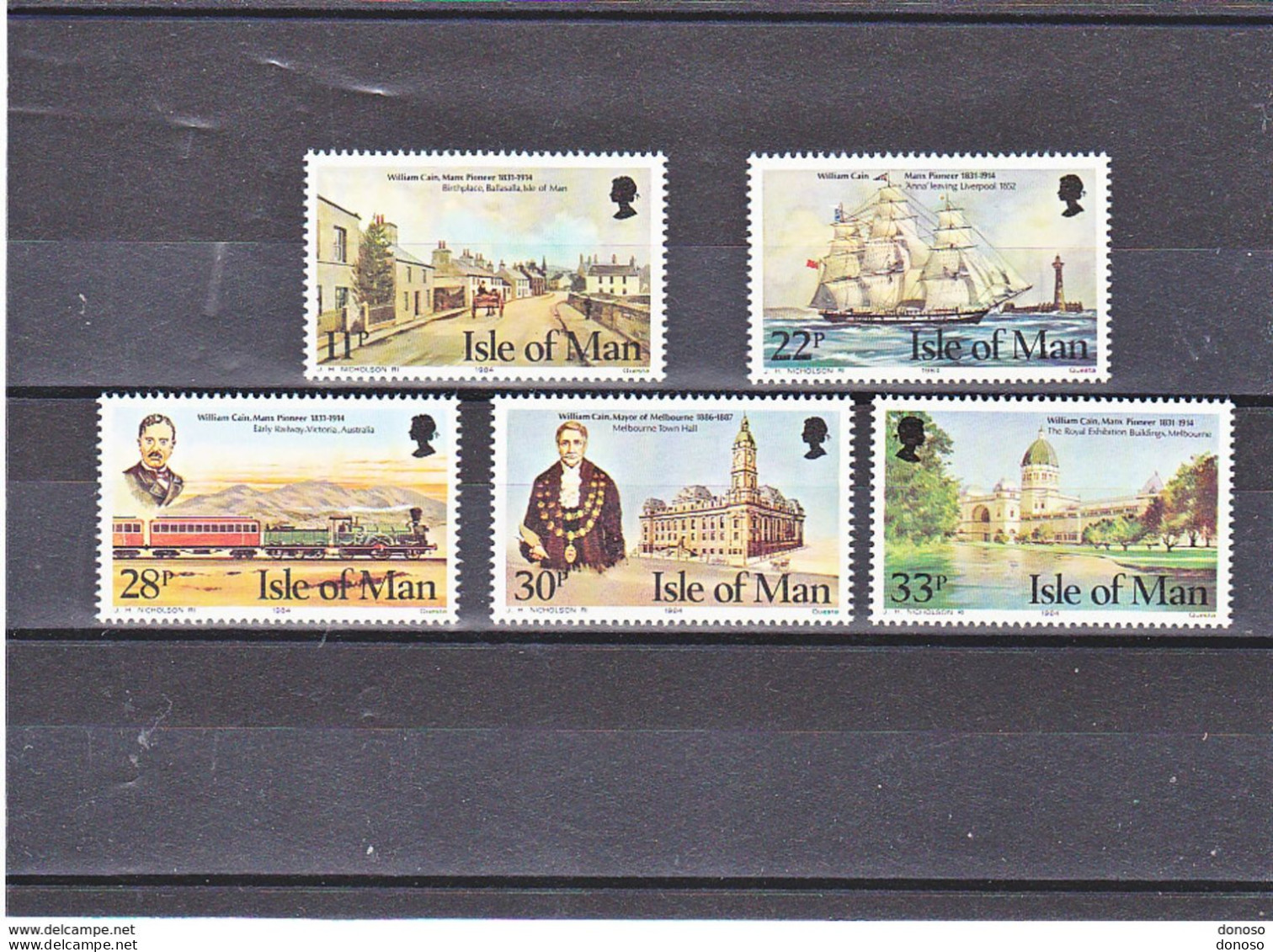 MAN 1984  WILLIAM CAIN Yvert 262-266 NEUF** MNH Cote 6 Euros - Man (Insel)