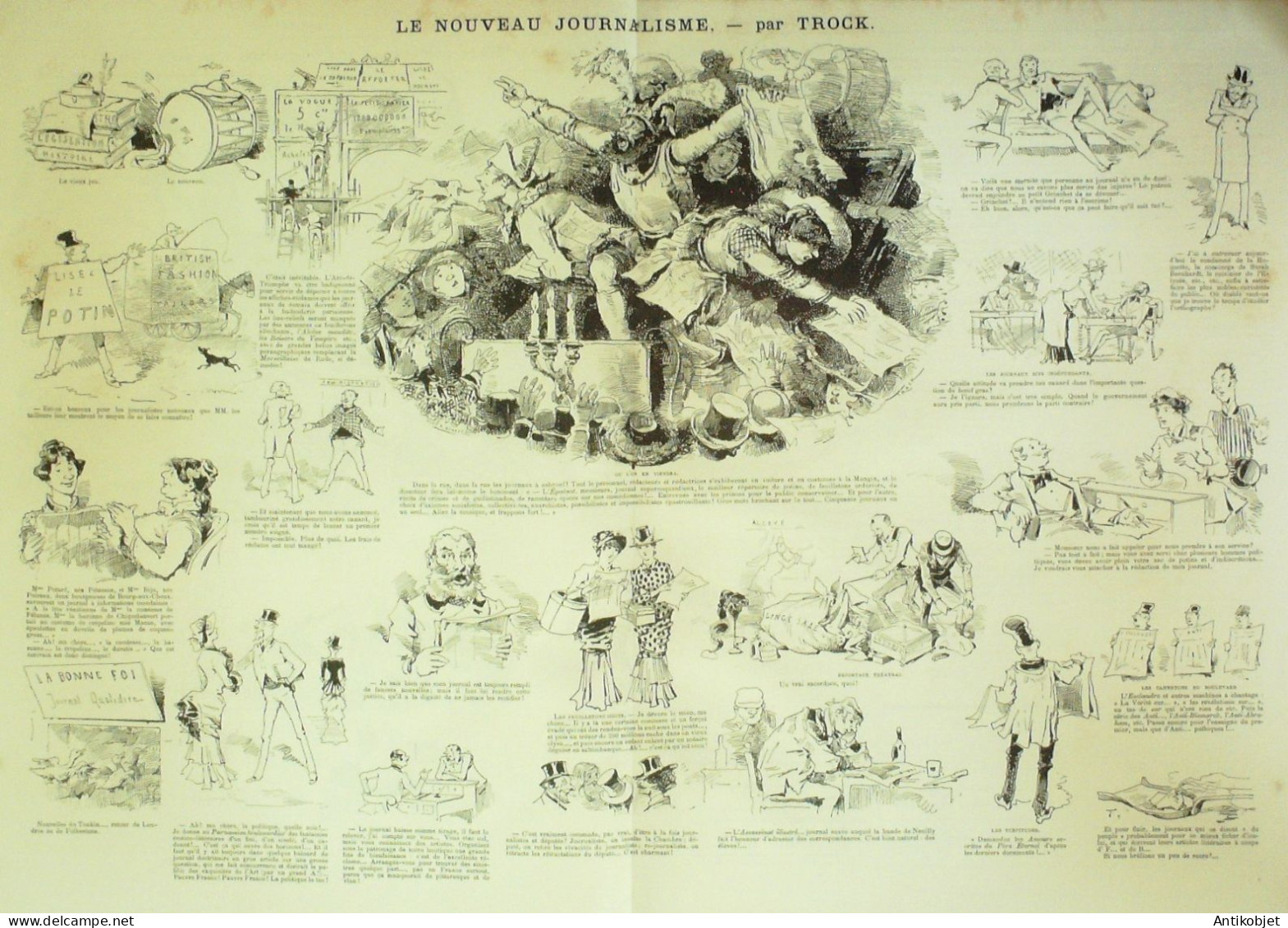 La Caricature 1883 N°207 Simon Boccanegra Aux Italiens Robida Trock L'Eden Renard - Revues Anciennes - Avant 1900