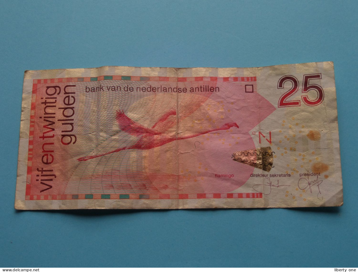 25 Gulden ( 1 Jan 2006 ) Nederlandse Antillen ( For Grade, Please See Photo ) Circulated ! - Niederländische Antillen (...-1986)